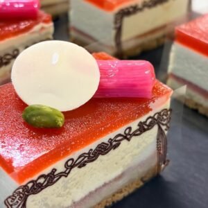 Rhubarb and Pistachio Delice